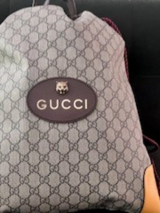 Gucci Supreme Monogram Tiger Head DrawString BackPack Neo Vintage Dust Bag main image 9